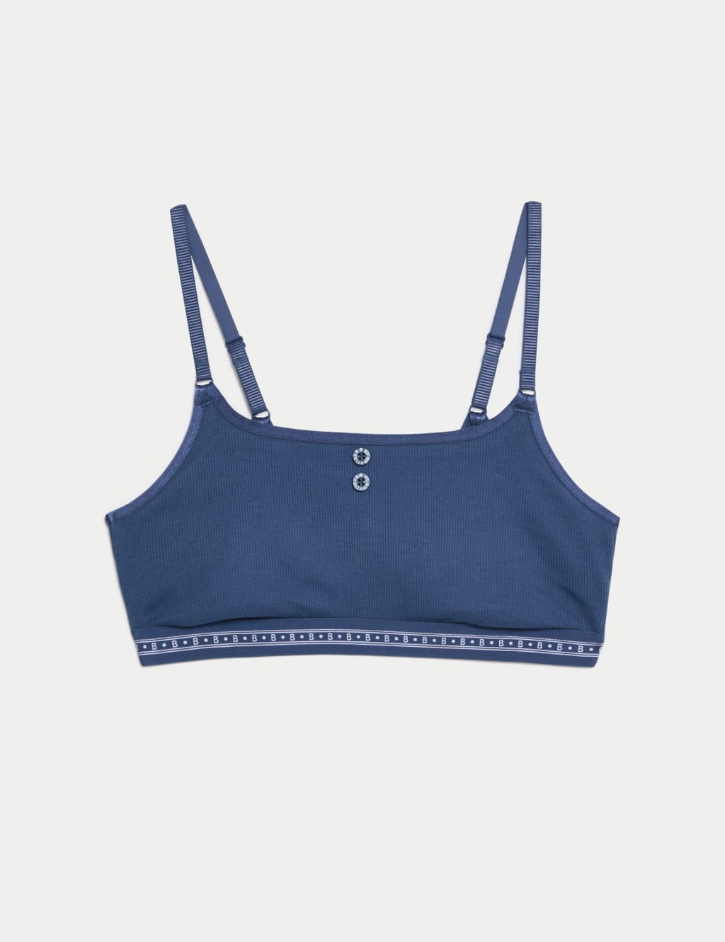 Ebba Ribbed Non Wired Crop Top A-E 2 of 7