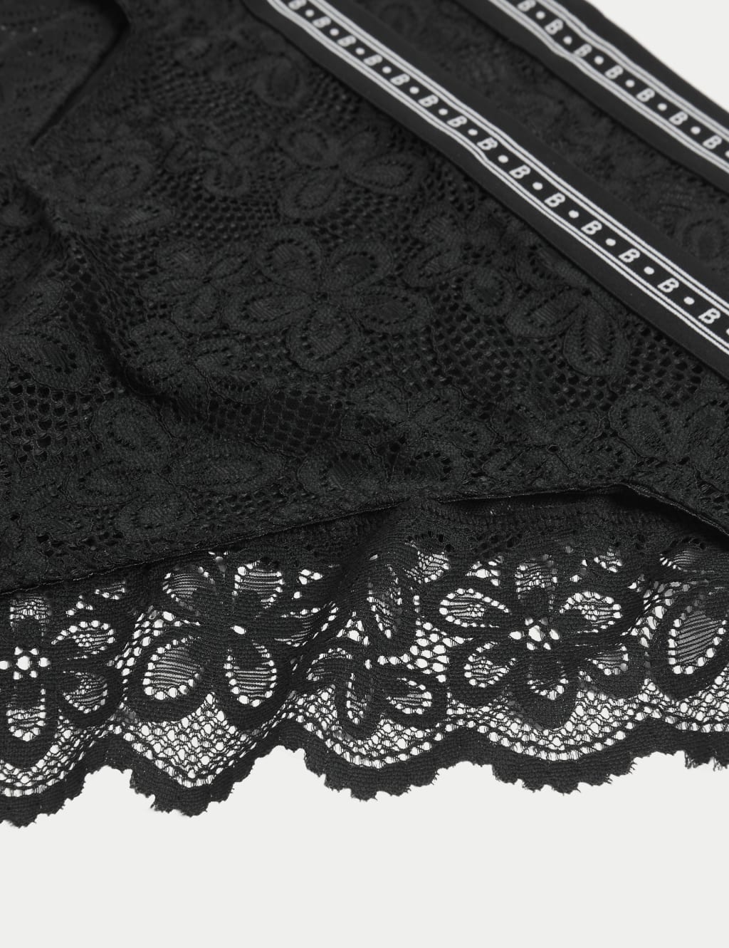 2pk Cleo Lace High Waisted High Leg Knickers 6 of 6