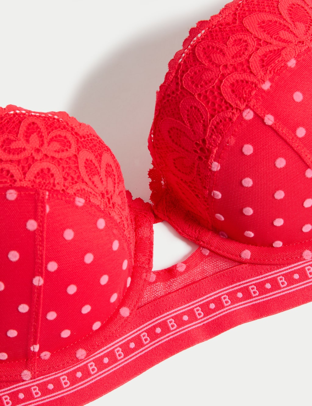 Alma Flock & Lace Wired Balcony Bra (A-E) 5 of 6