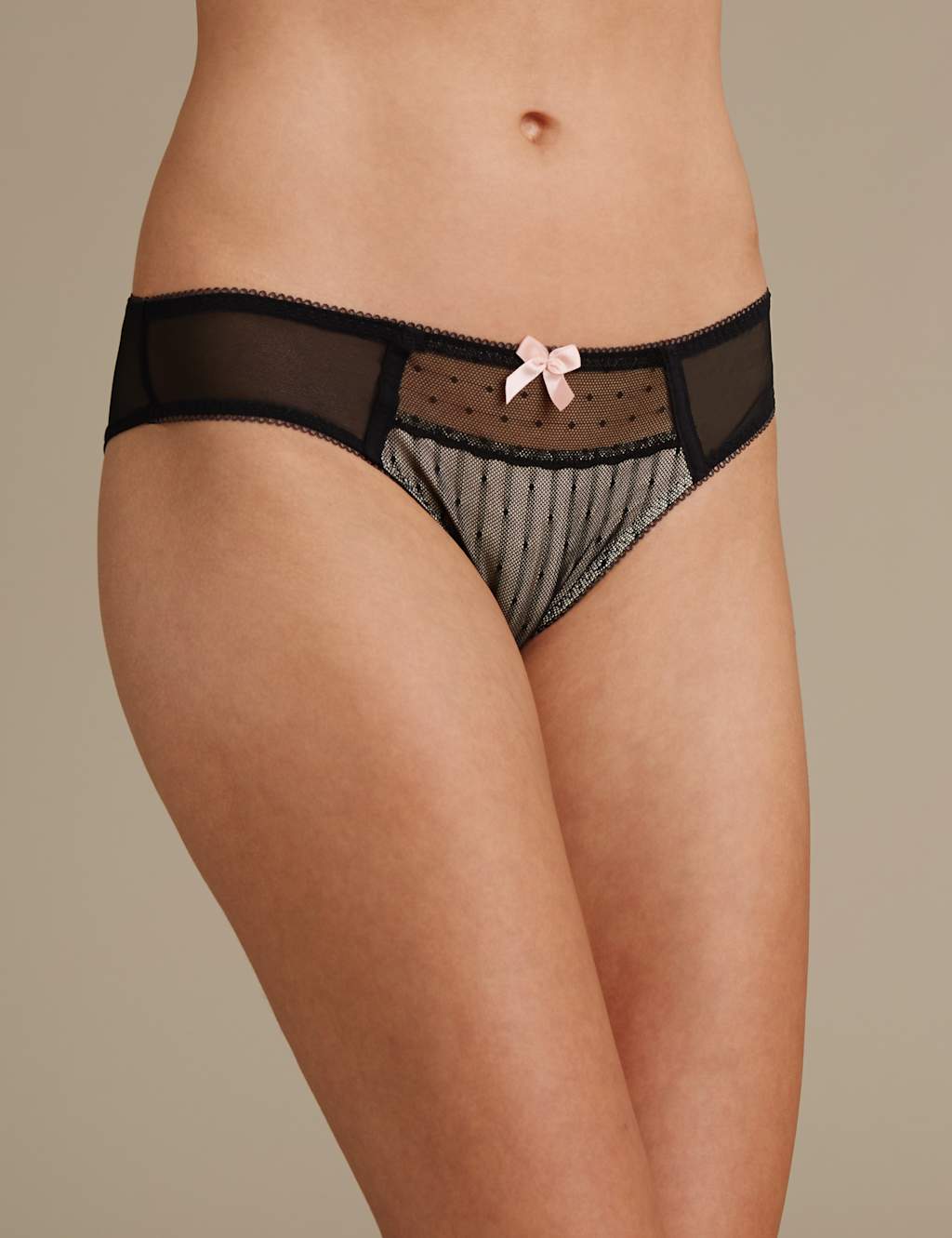 2 Pack Spotted Textured Brazilian Knickers 2 of 5