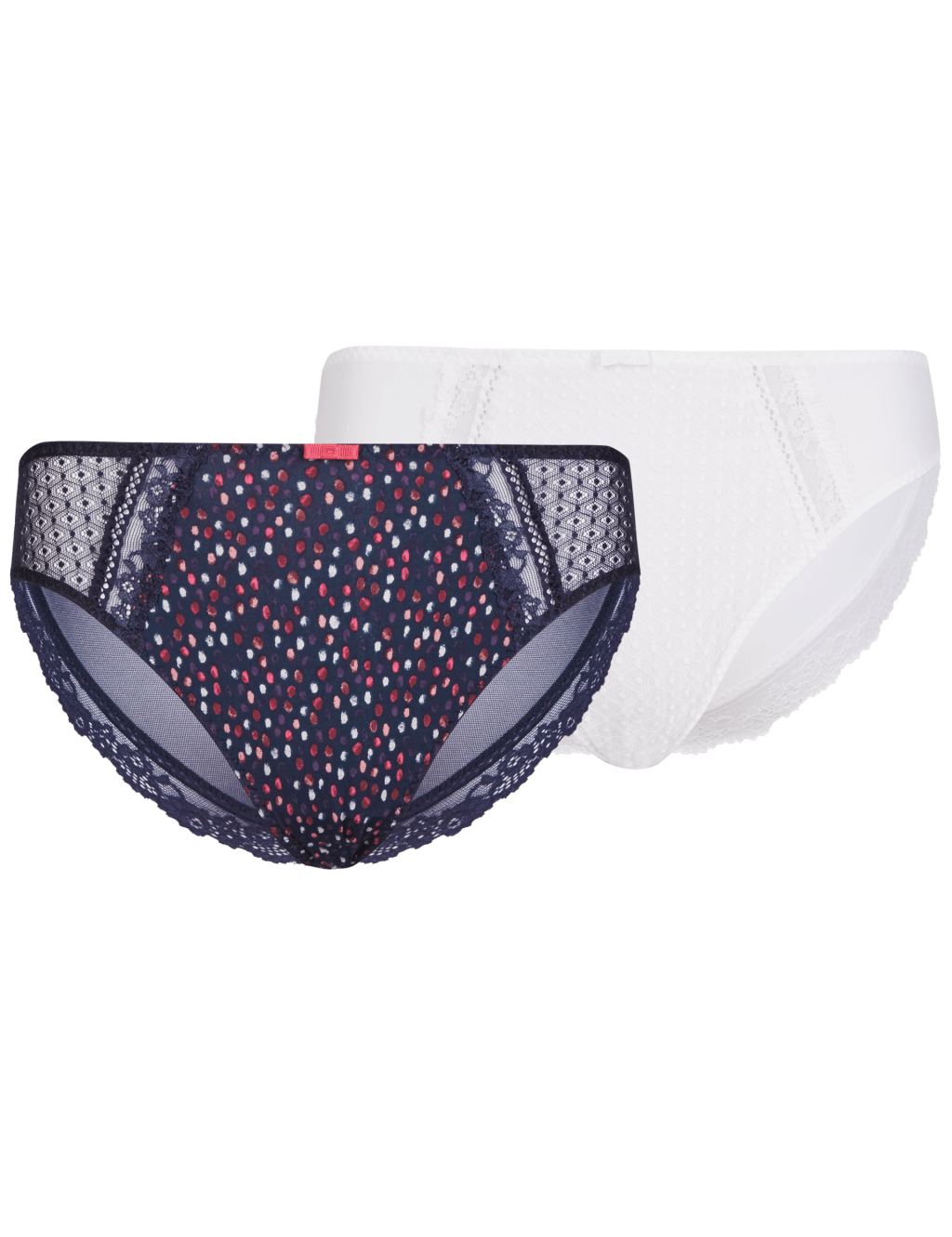 2 Pack Texture Print High Leg Knickers 6 of 6