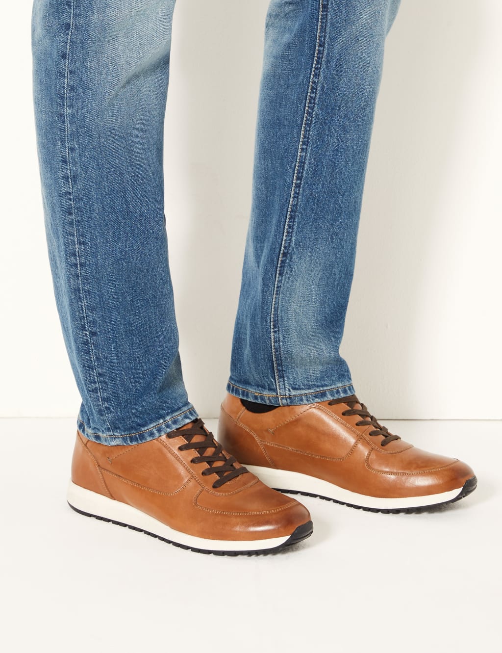 Leather Lace-up Trainers 1 of 5