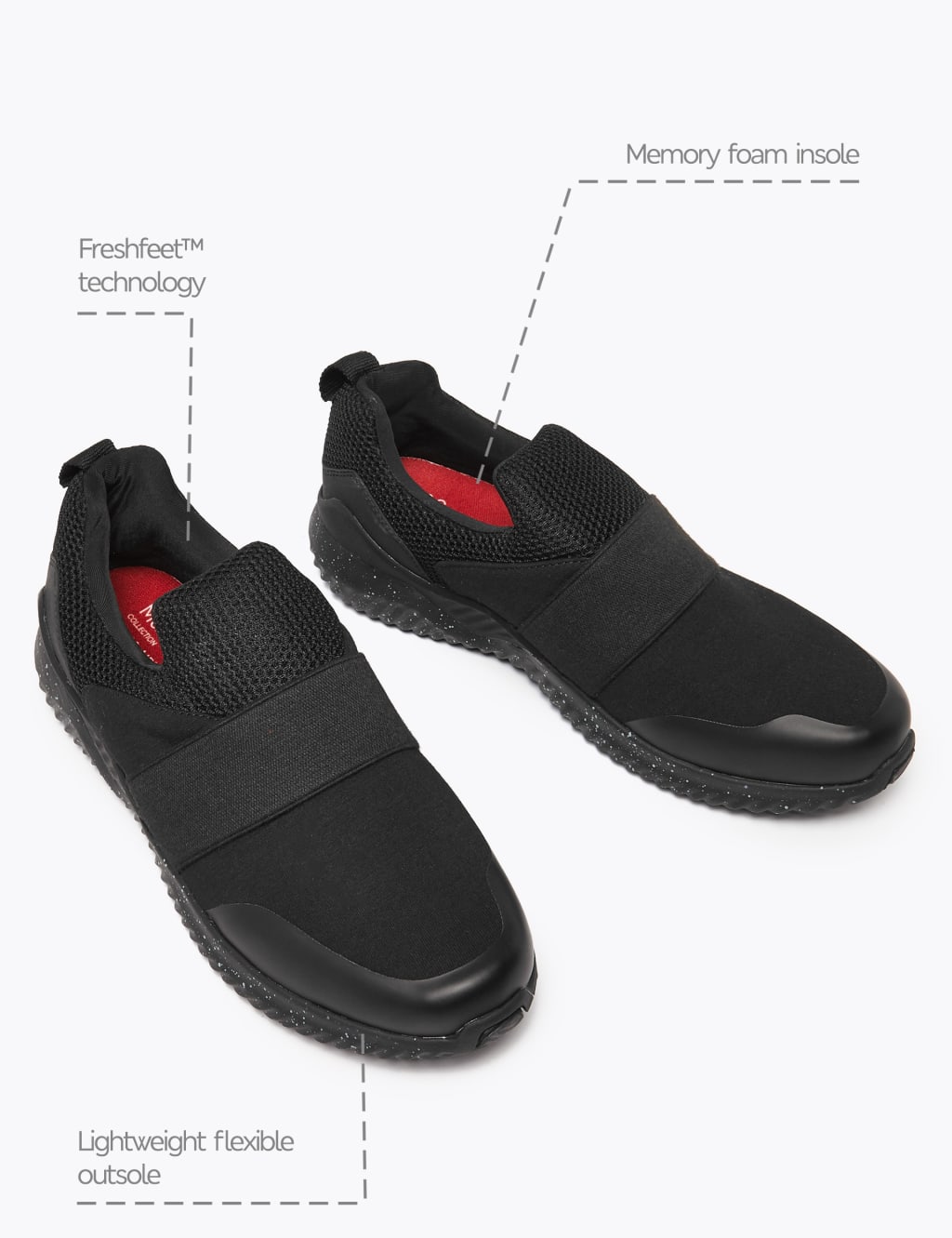 Light As Air Slip on Trainers M S Collection M S