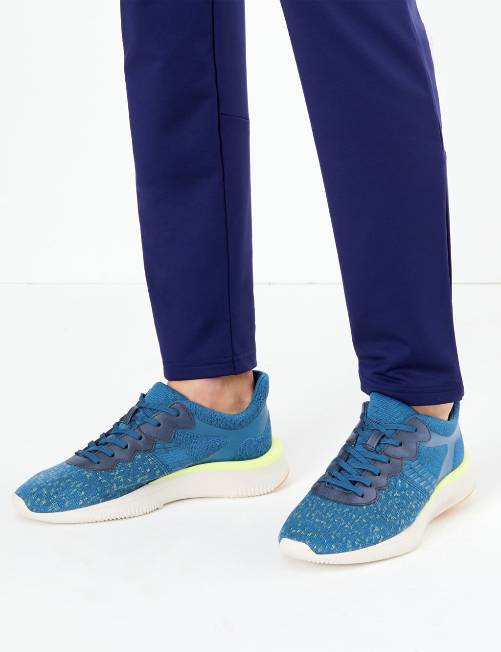 Knitted Lace-Up Active Trainers 1 of 5