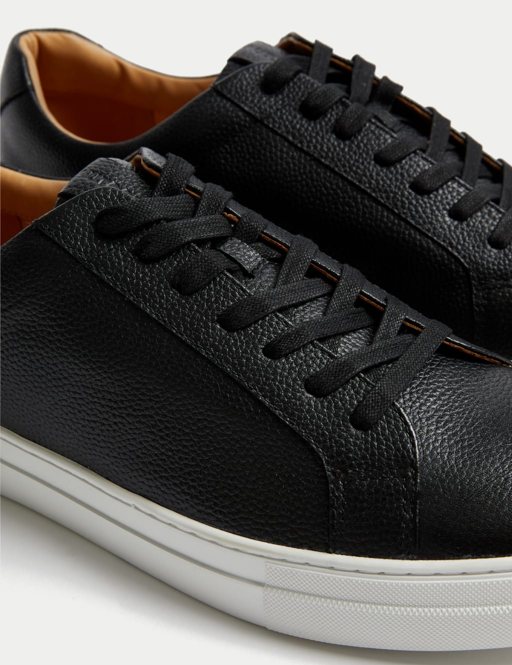 Leather trainers hot sale