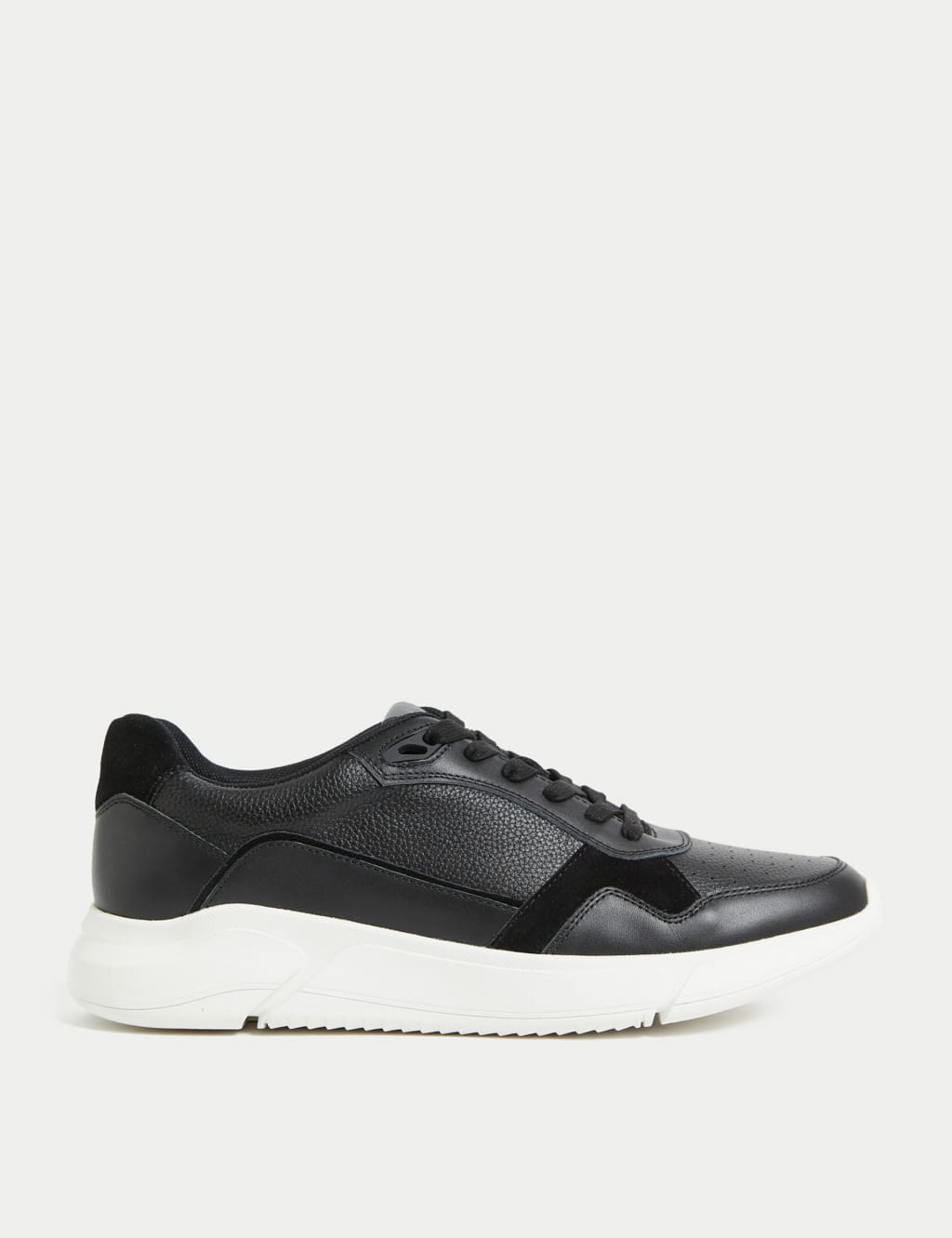 Leather Lace Up Trainers Autograph M S