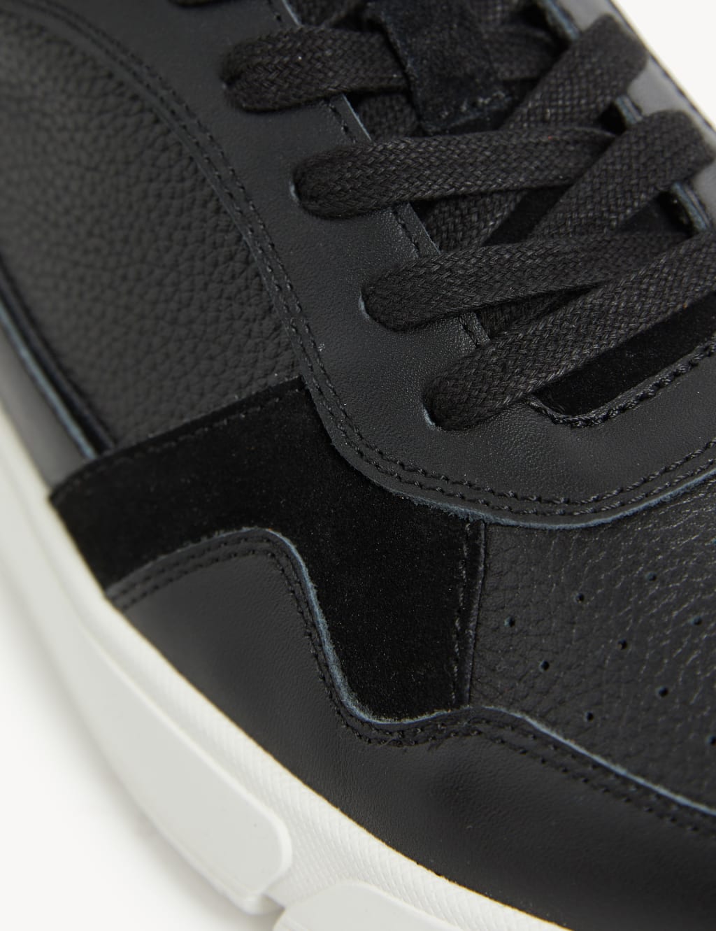 Leather Lace Up Trainers 3 of 4