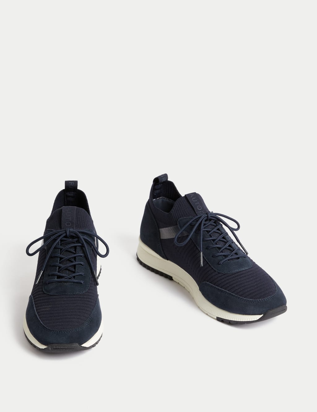 Knitted Lace Up Trainers with Freshfeet Autograph M S