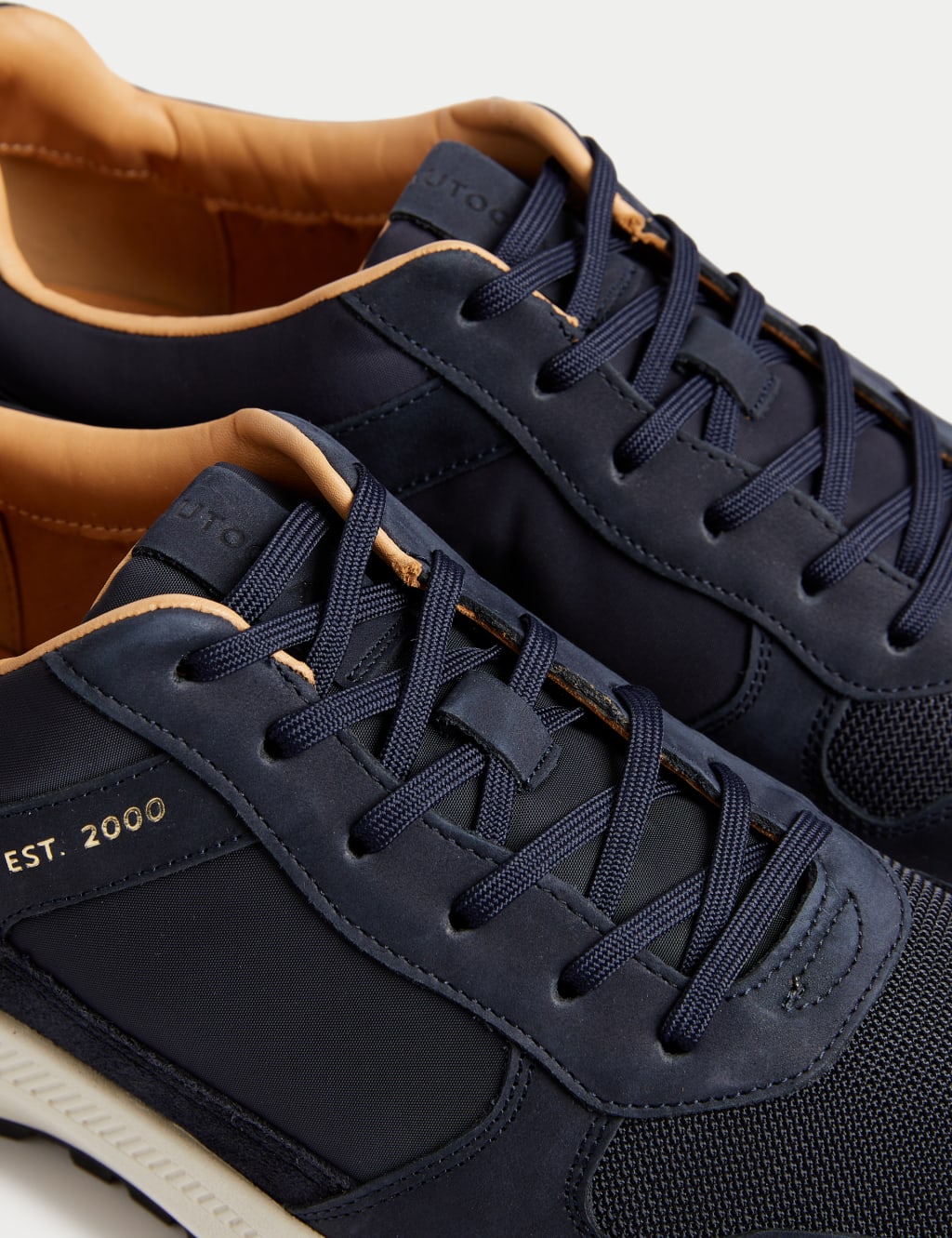 Suede Lace Up Trainers with Freshfeet™ 3 of 5