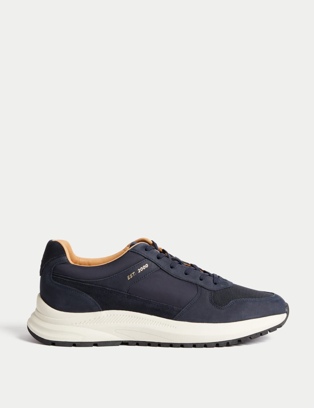 Suede Lace Up Trainers with Freshfeet™ 4 of 5