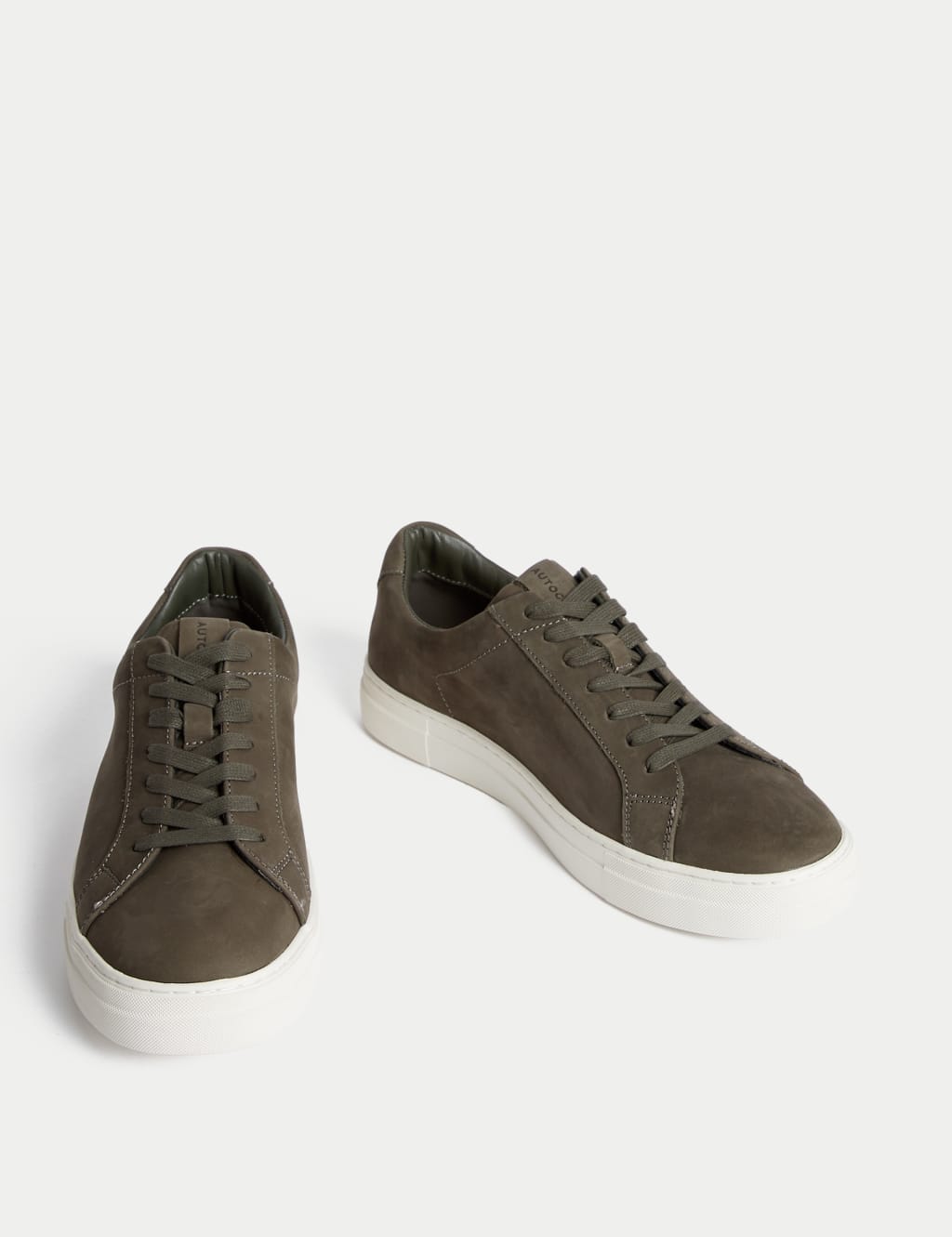 Nubuck Leather Lace Up Trainers 2 of 4