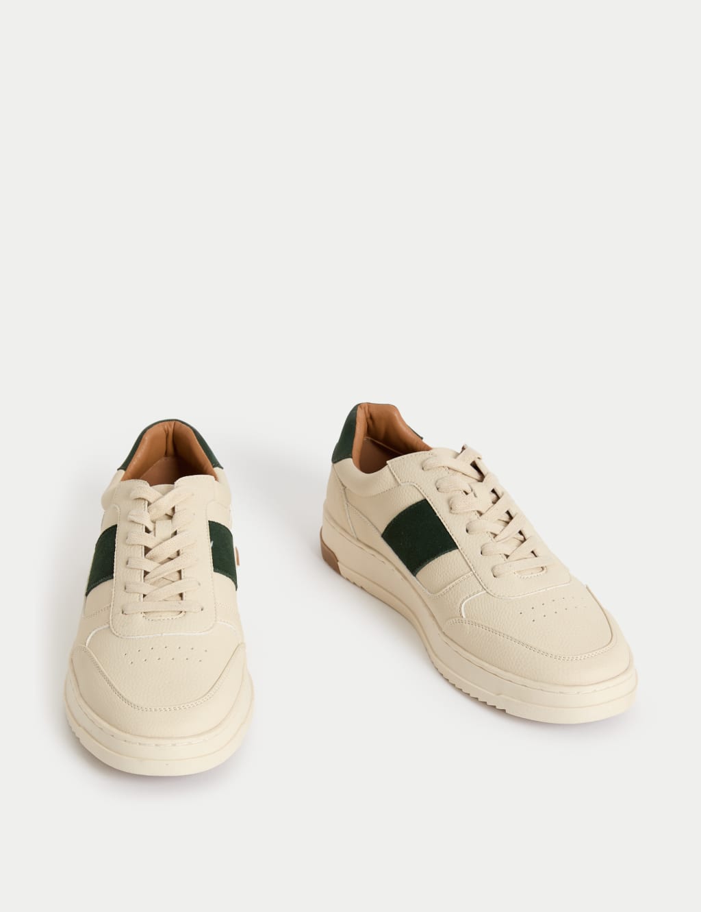 Lace Up Retro Court Trainers 2 of 4