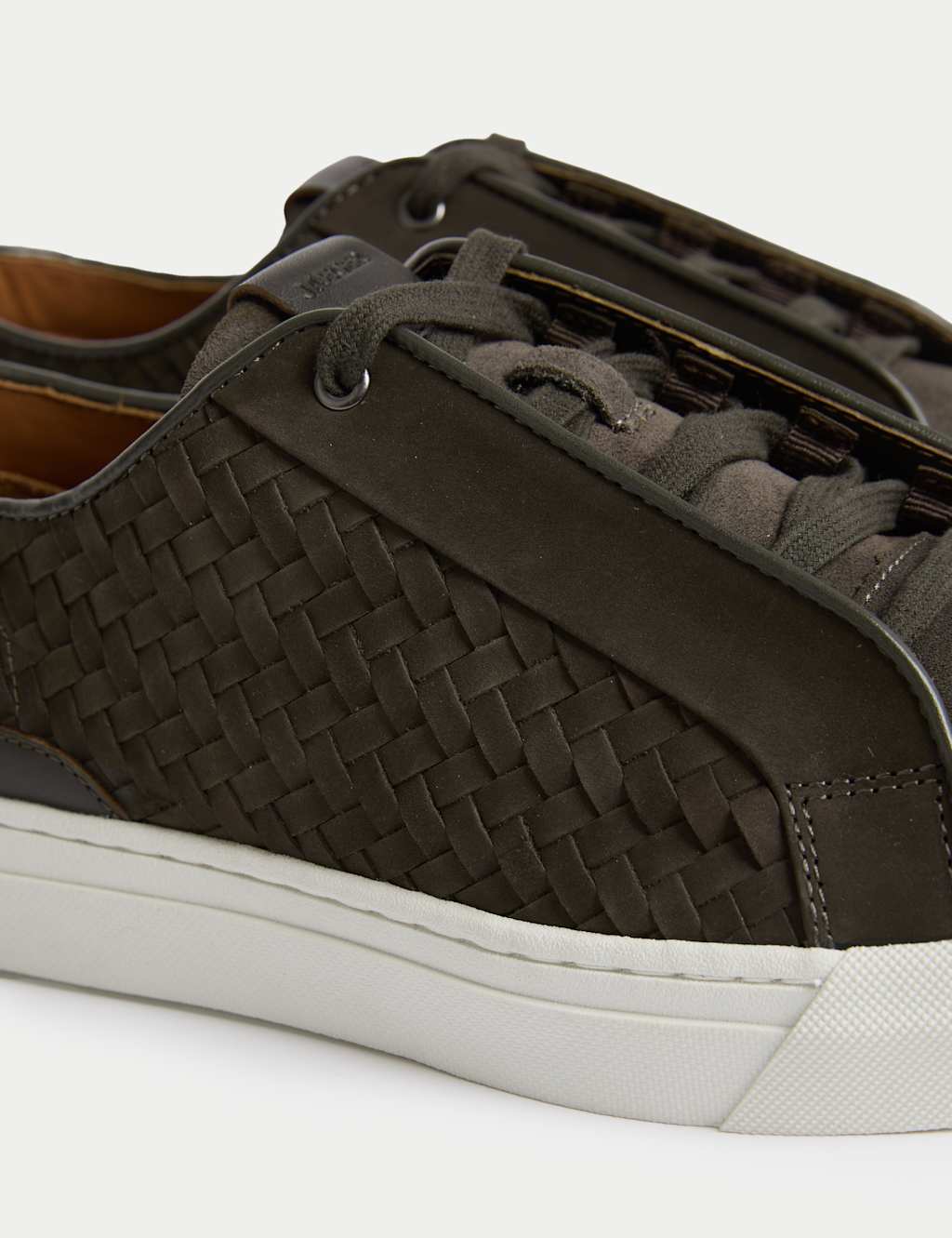 Leather Interweave Trainers 3 of 4