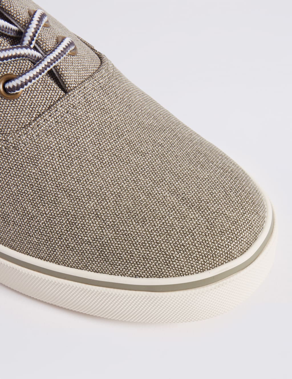 Canvas Lace up Trainers M S Collection M S