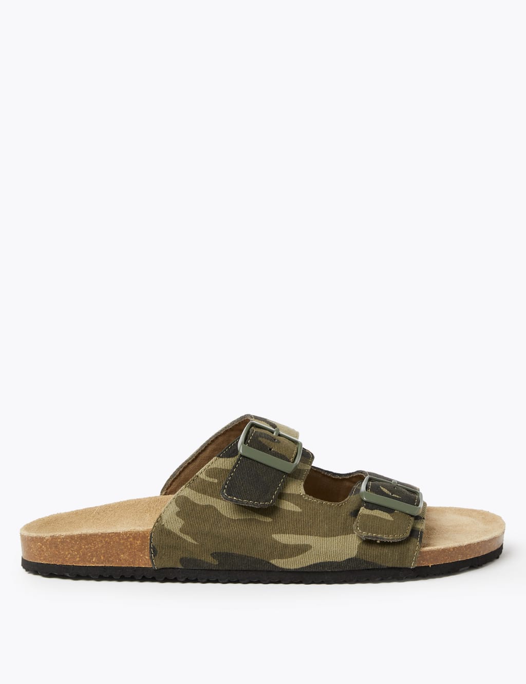 Canvas Camo Print Double Buckle Sandals 2 of 5