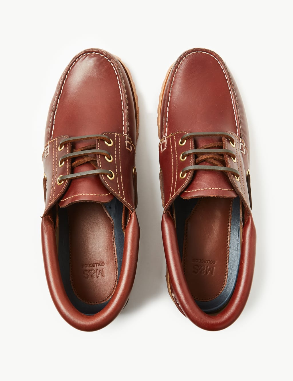 Leather Lace-up Boat Shoes 4 of 6