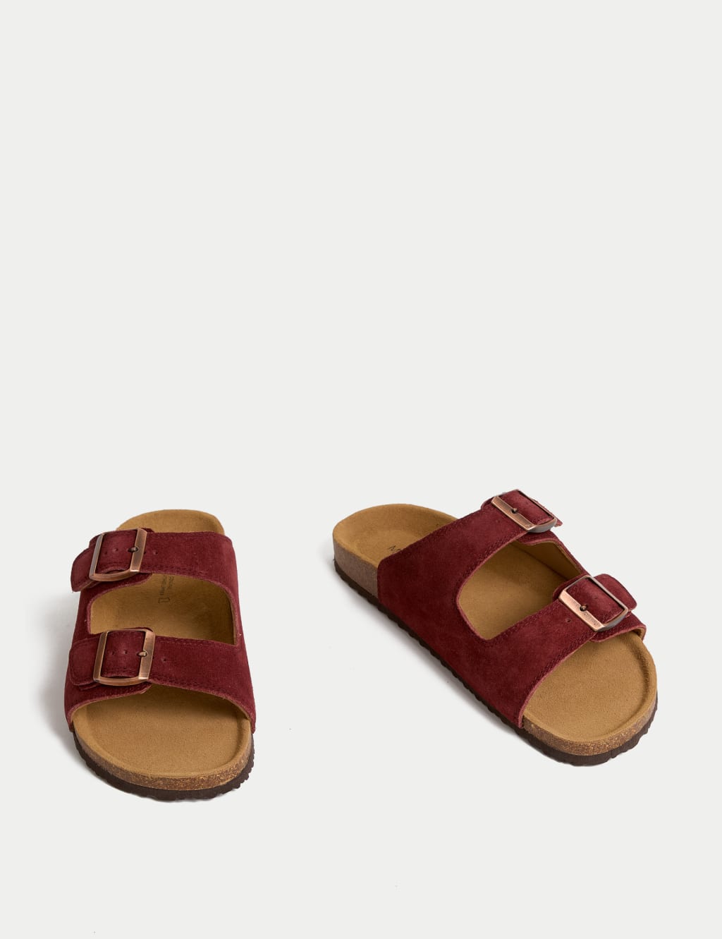 Suede Slip-On Corkbed Sandals 2 of 4
