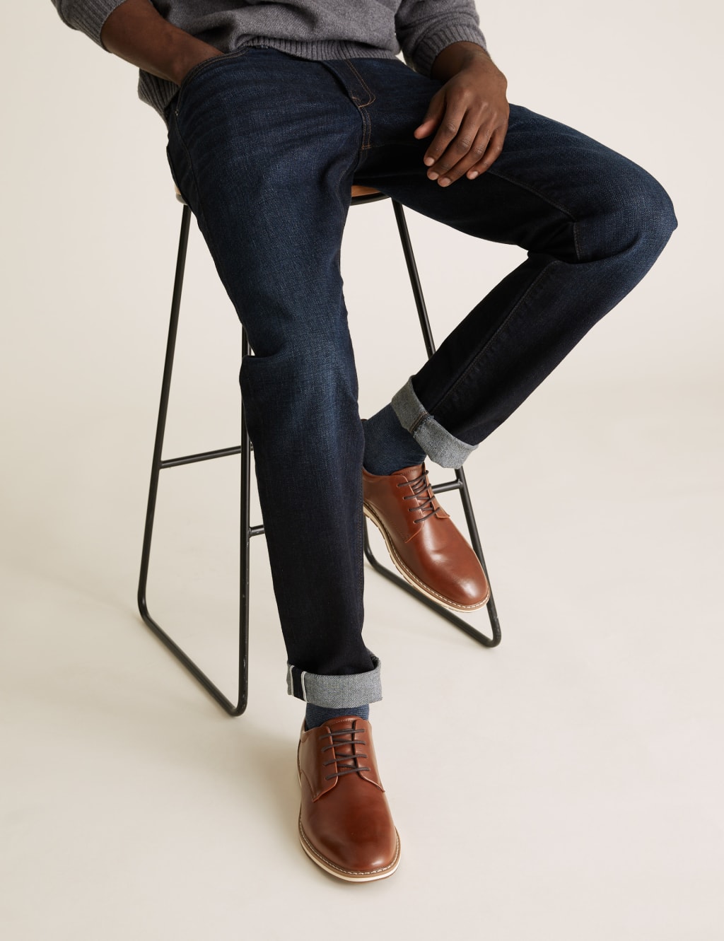 White Sole Derby Shoes 1 of 4