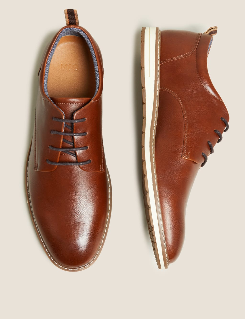 White Sole Derby Shoes 2 of 4