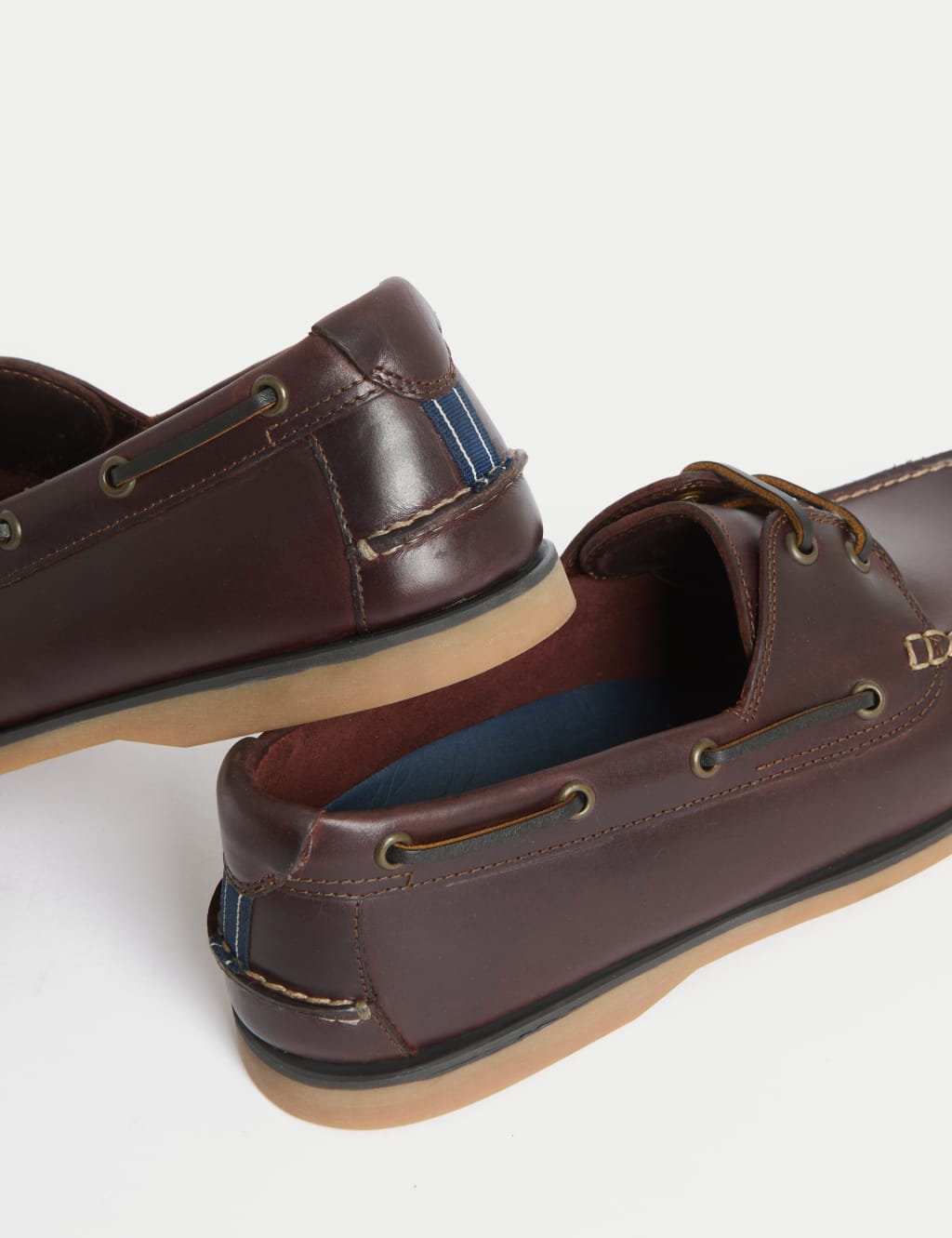 Wide Fit Leather Boat Shoes 3 of 4