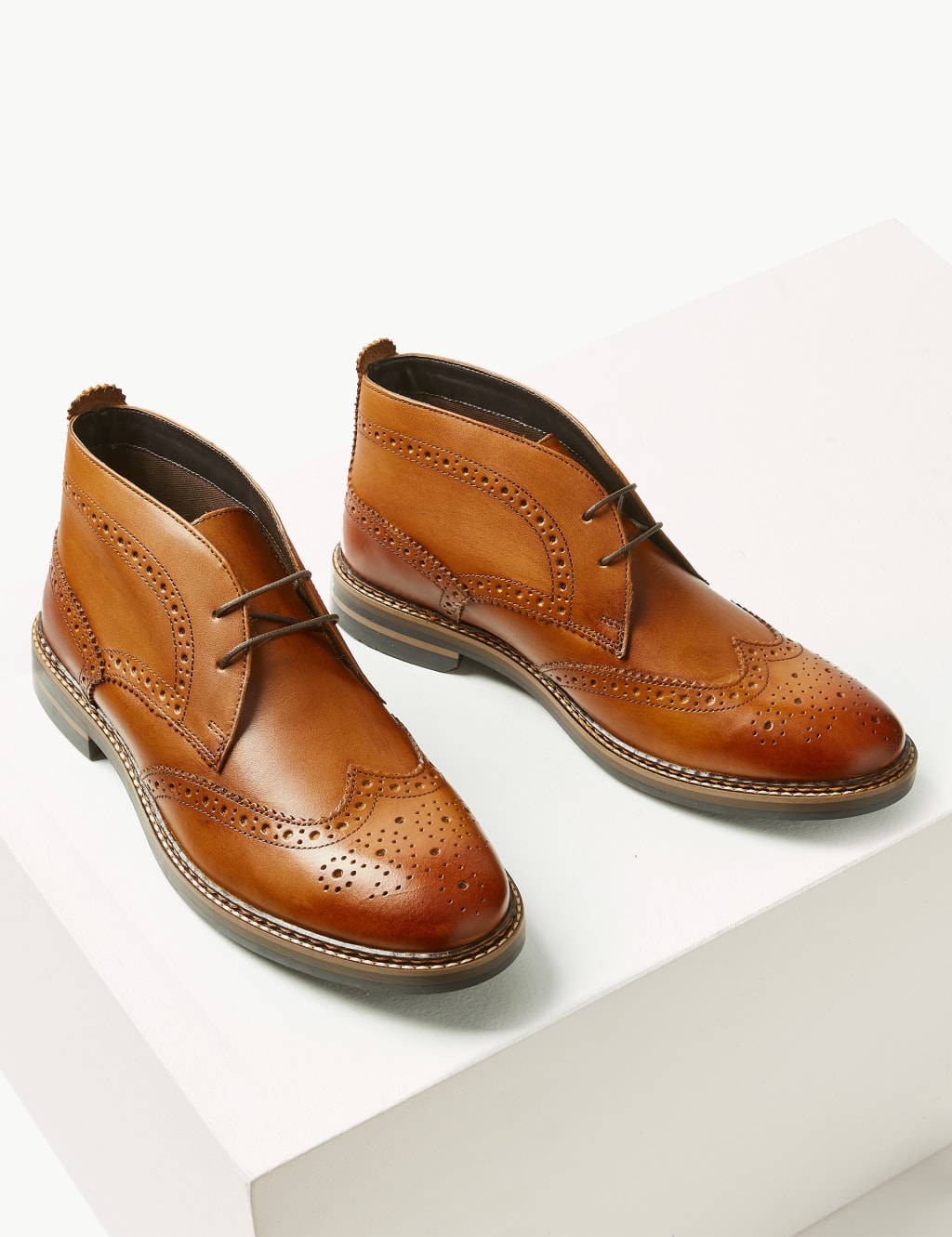 Leather Lace-up Chukka Boots 3 of 6
