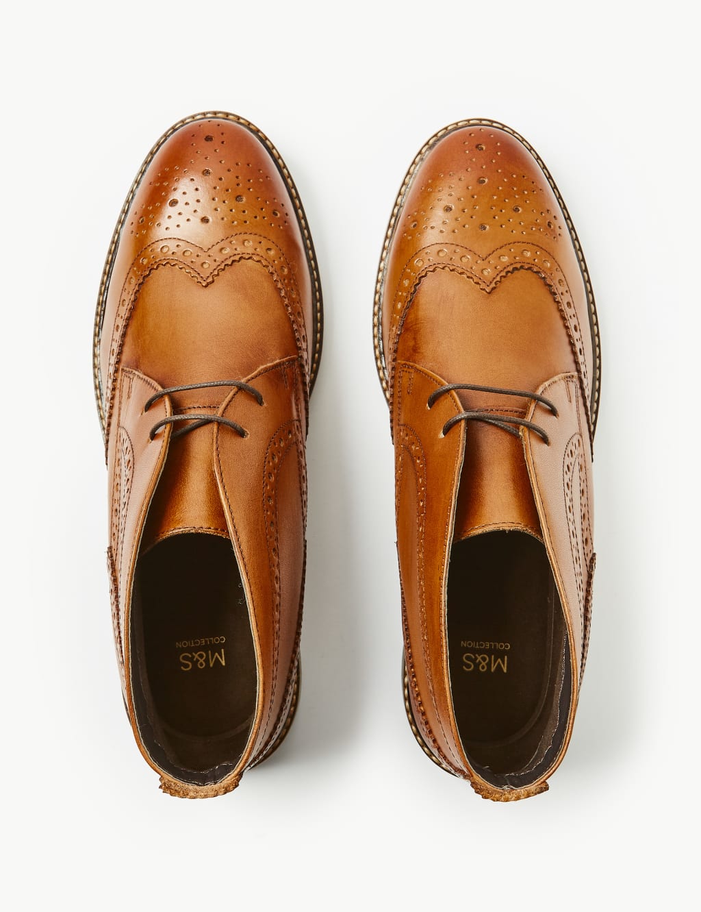 Leather Lace-up Chukka Boots 4 of 6