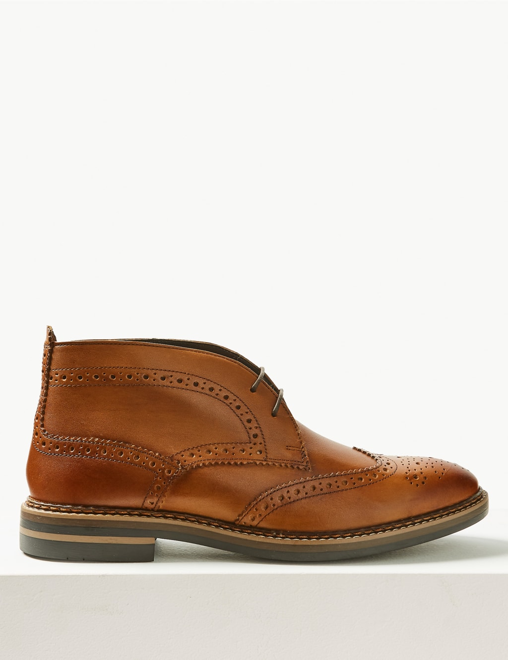 Leather Lace-up Chukka Boots 2 of 6