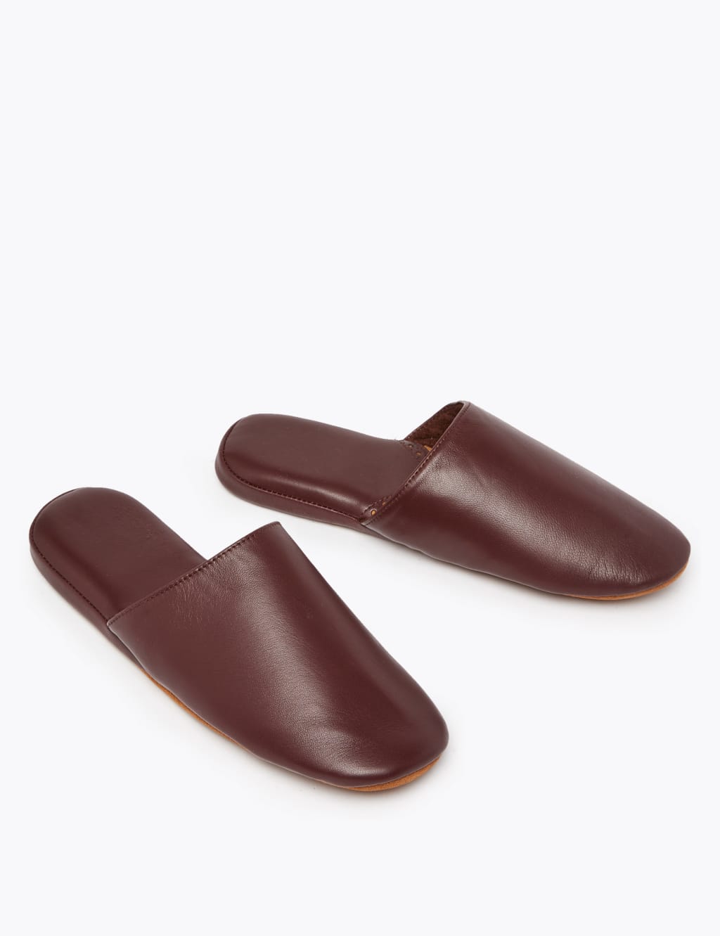 Leather Mule Slippers M S Collection M S