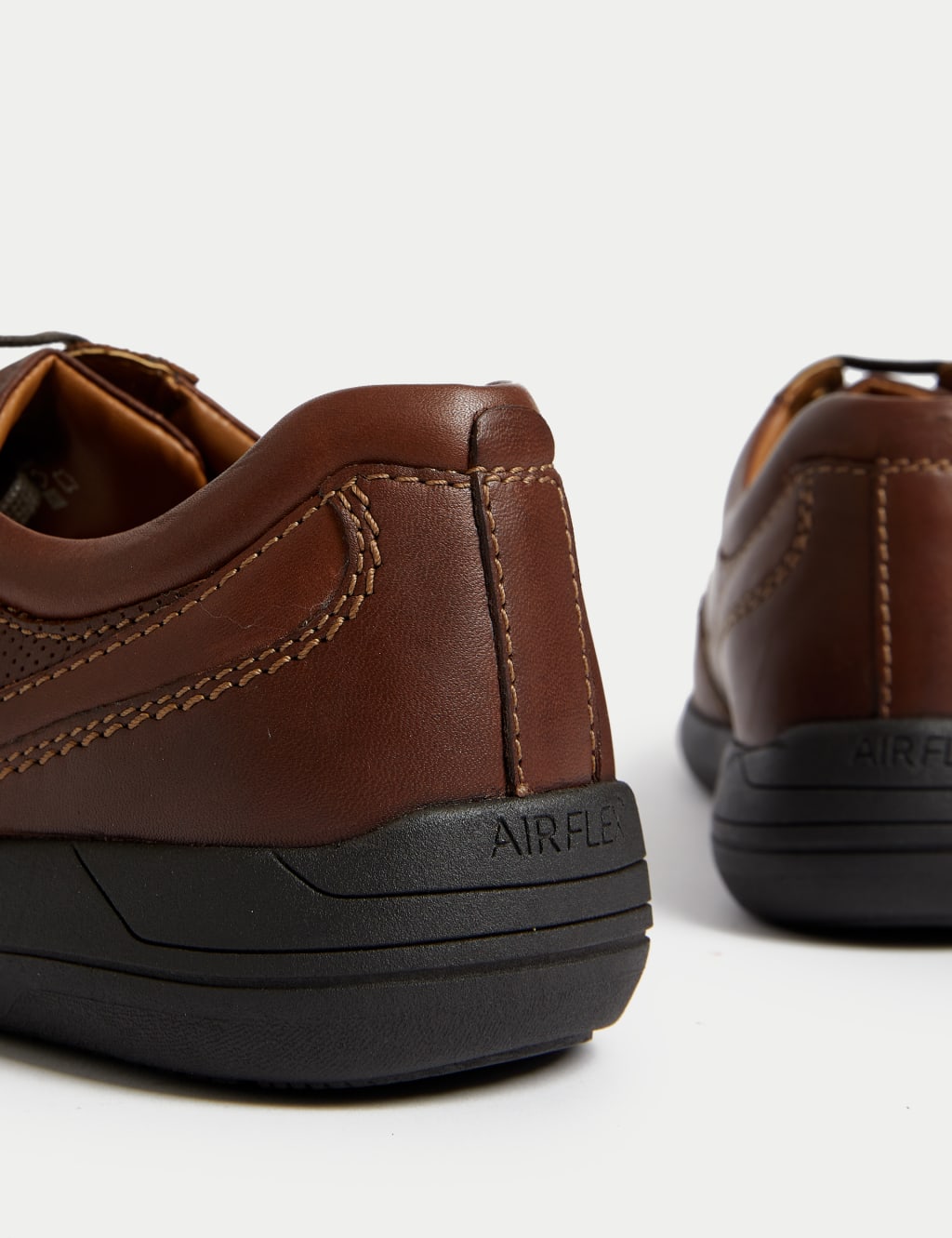 Wide Fit Airflex Leather Derby Shoes M S Collection M S