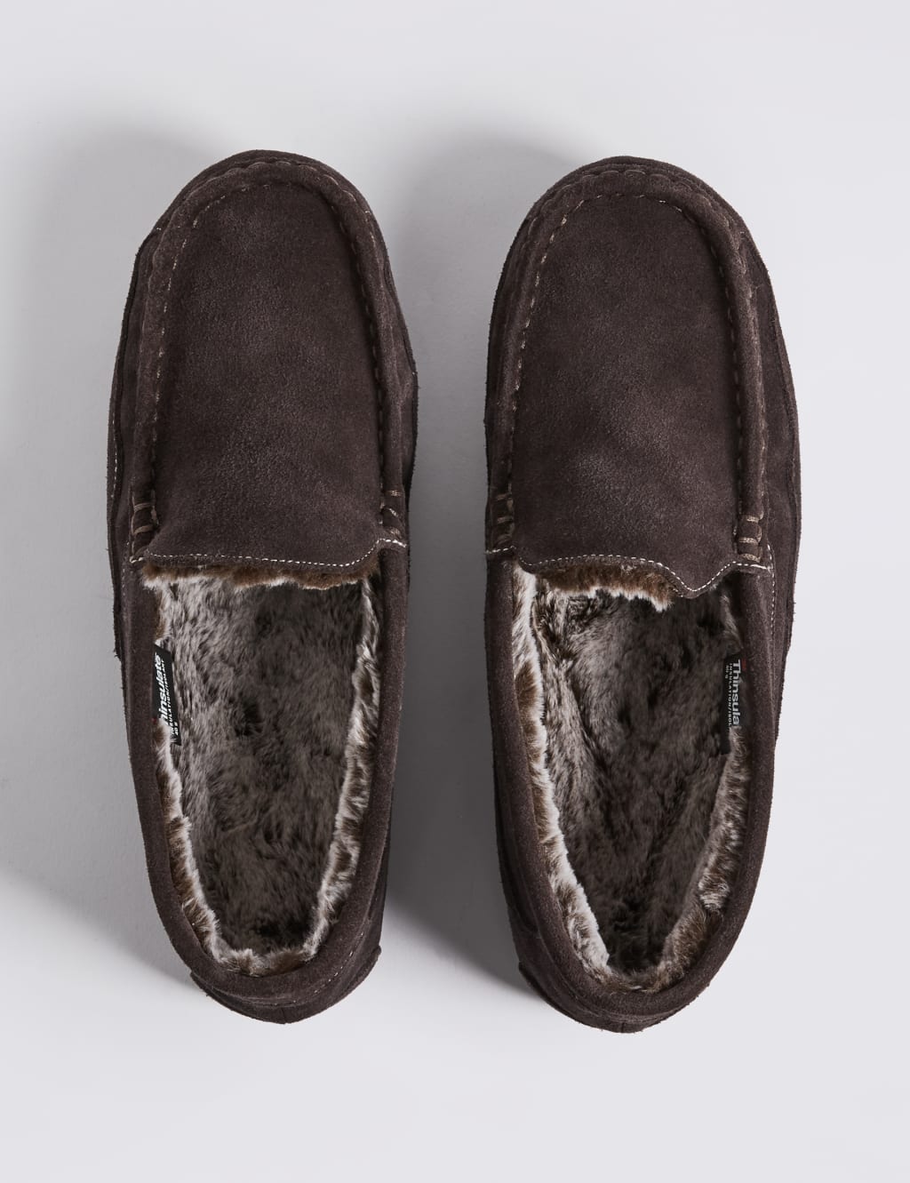 Big Tall Suede Slippers with Thinsulate M S Collection M S