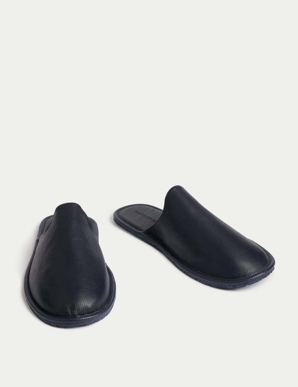 Leather Mule Slippers with Freshfeet