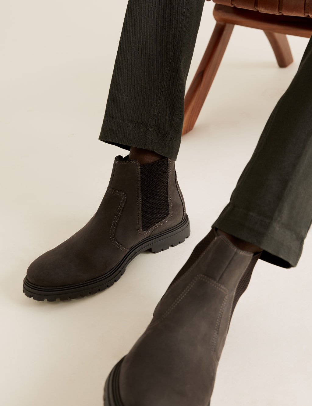 Leather Pull On Chelsea Boots M S Collection M S