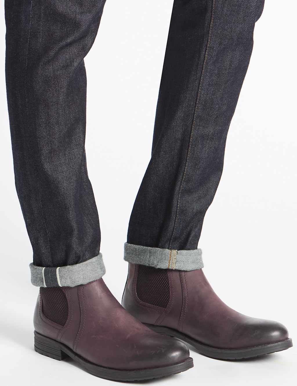 Leather Buckle Chelsea Boots 1 of 6