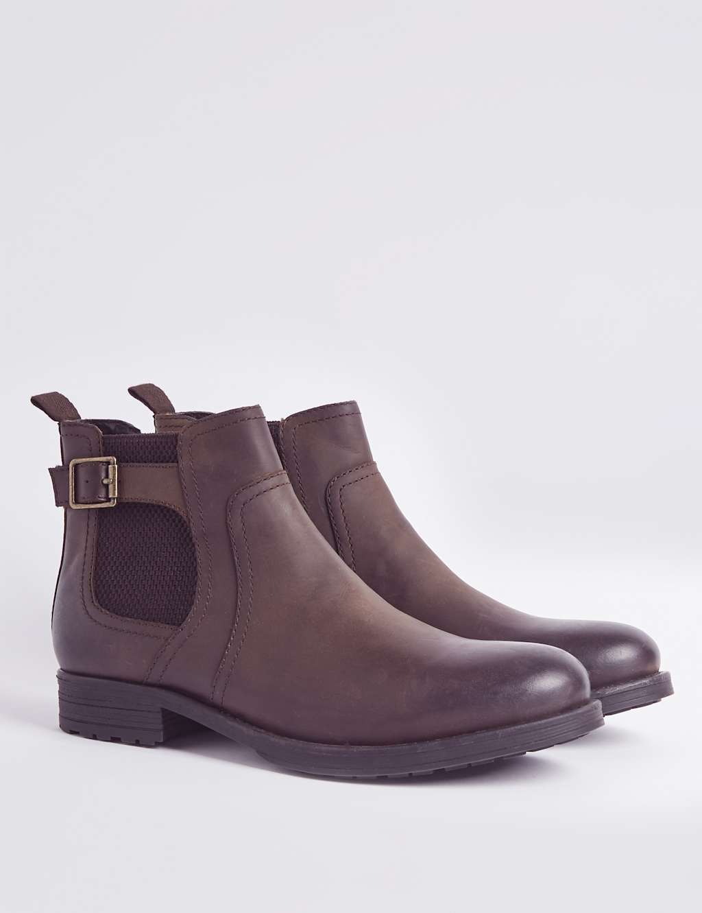 Leather Buckle Chelsea Boots 3 of 6