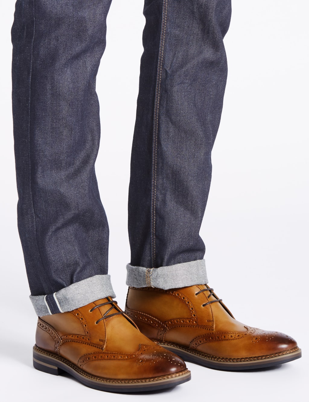 M&s brogue boots shop