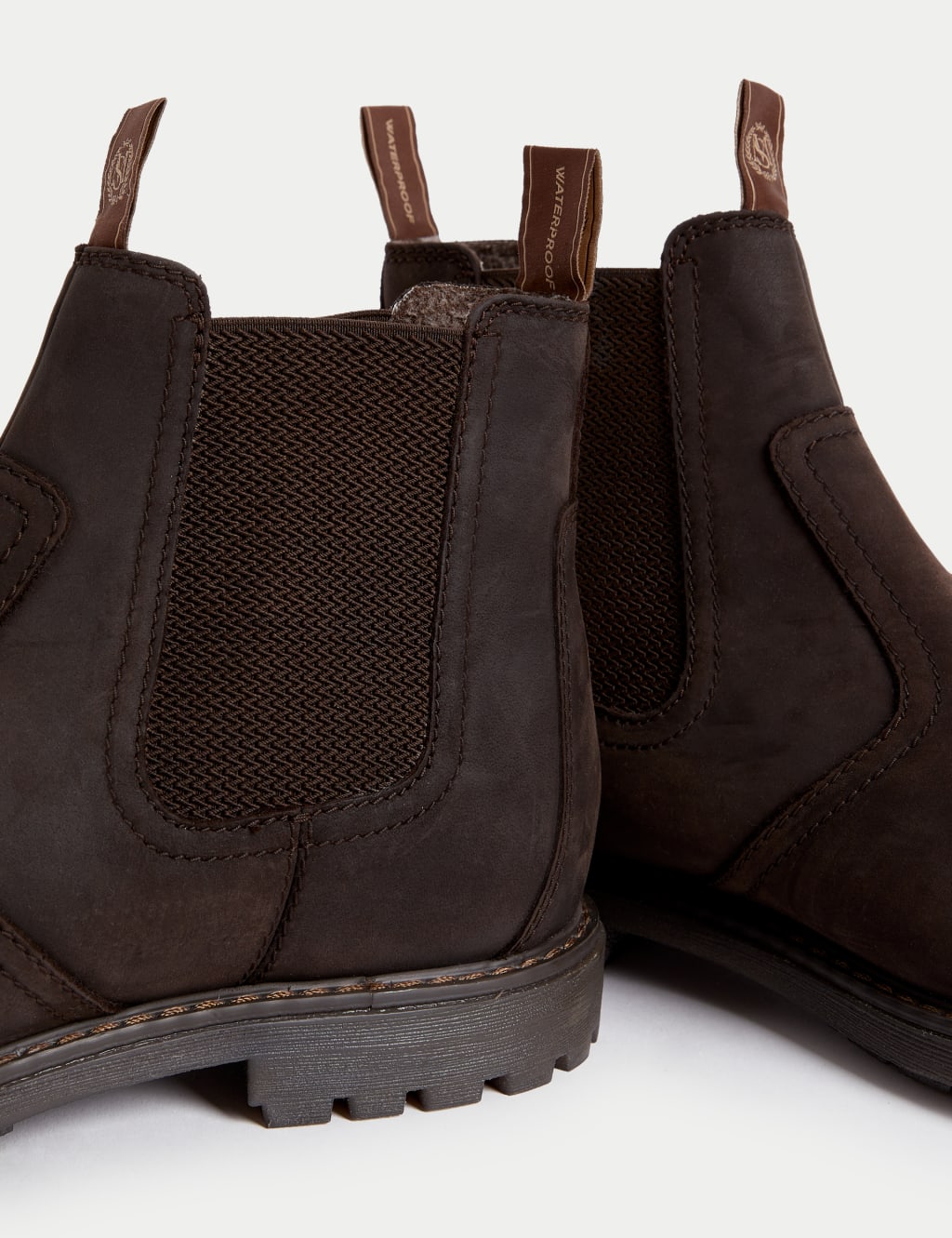 Wide Fit Leather Waterproof Chelsea Boots