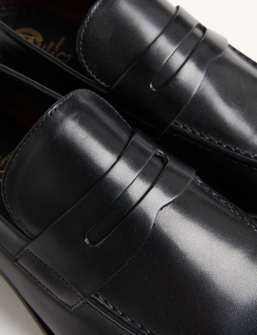 Leather Saddle Slip-On Loafers 3 of 4