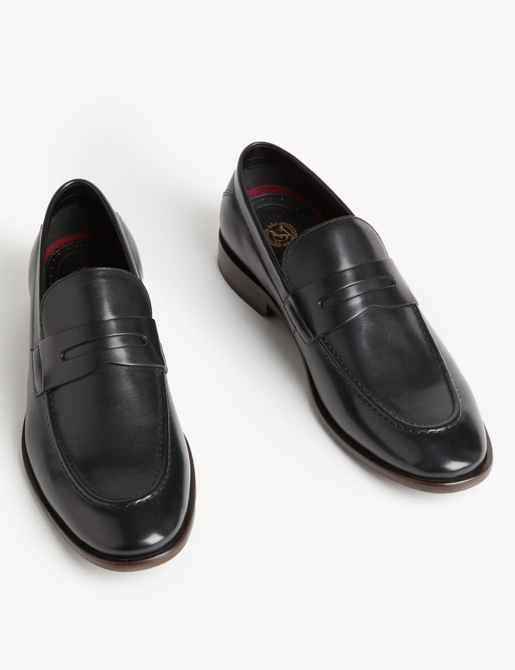 Leather Saddle Slip-On Loafers 2 of 4