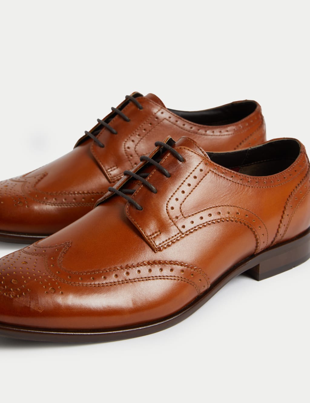 Wide Fit Leather Brogues 3 of 4