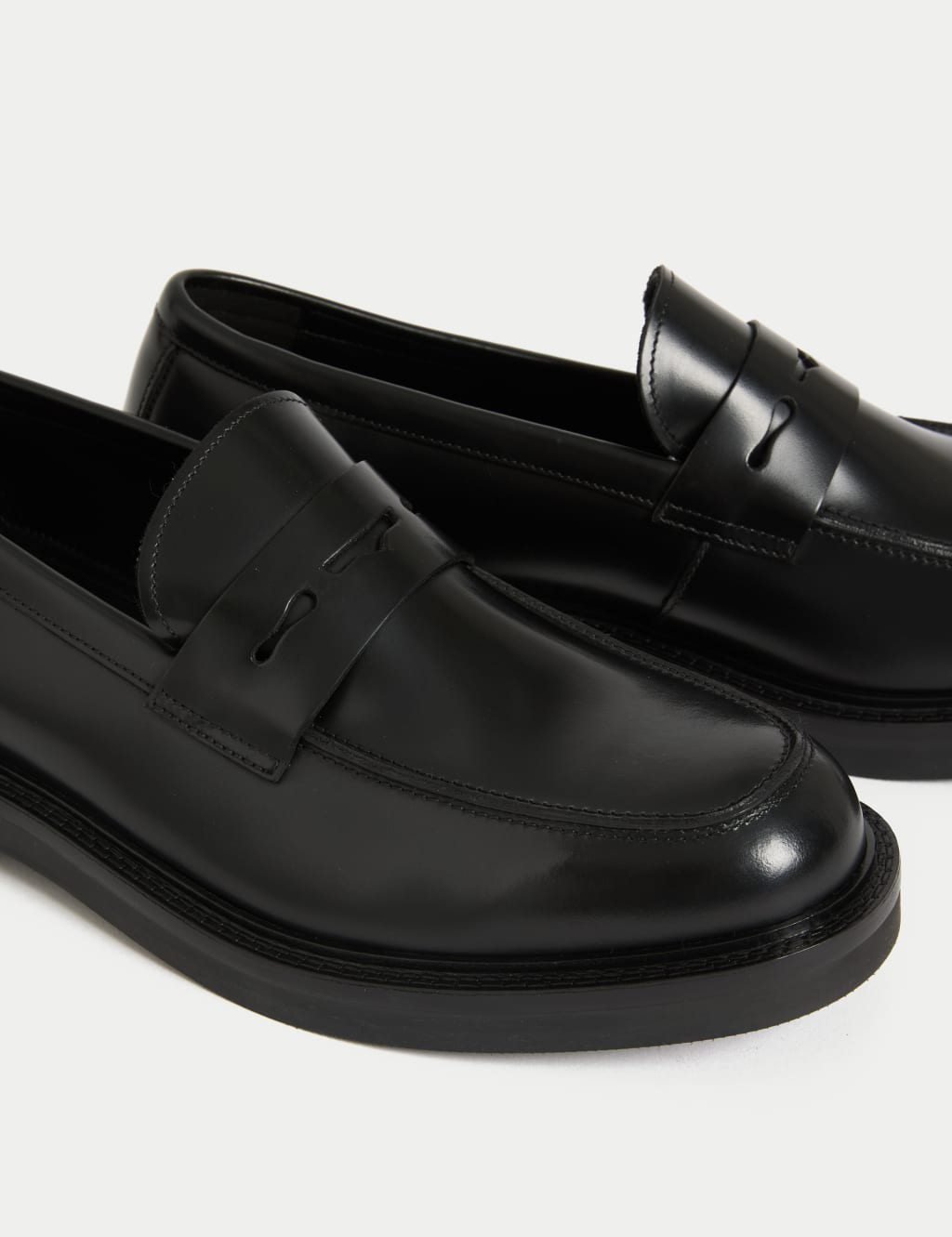 Leather Slip-On Loafers 3 of 4