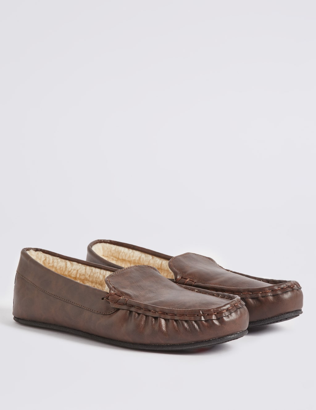 Thinsulate moccasin slippers clearance