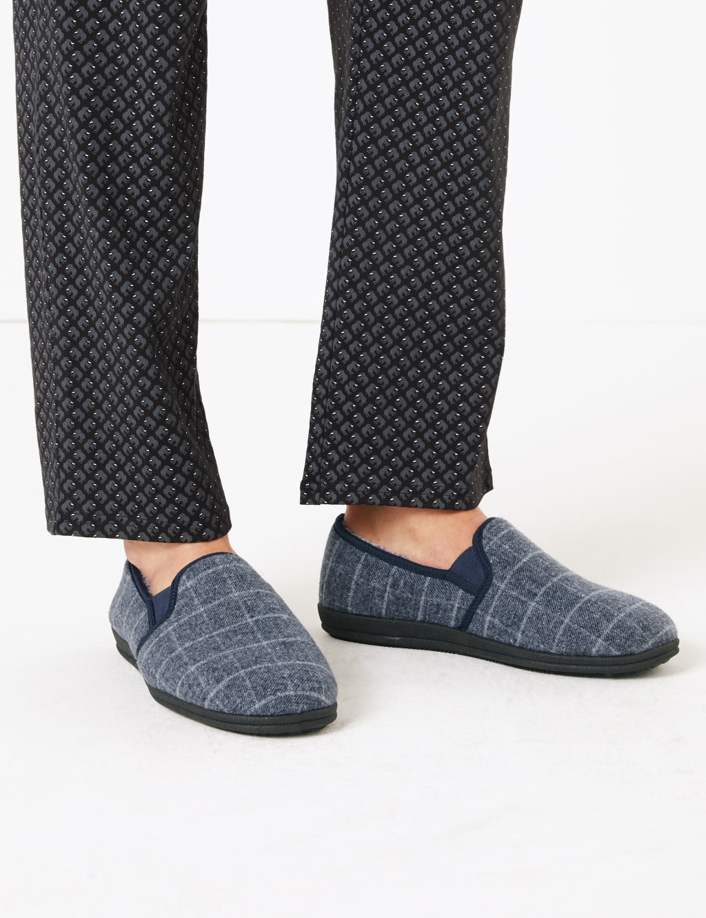 Checked Slippers 1 of 6