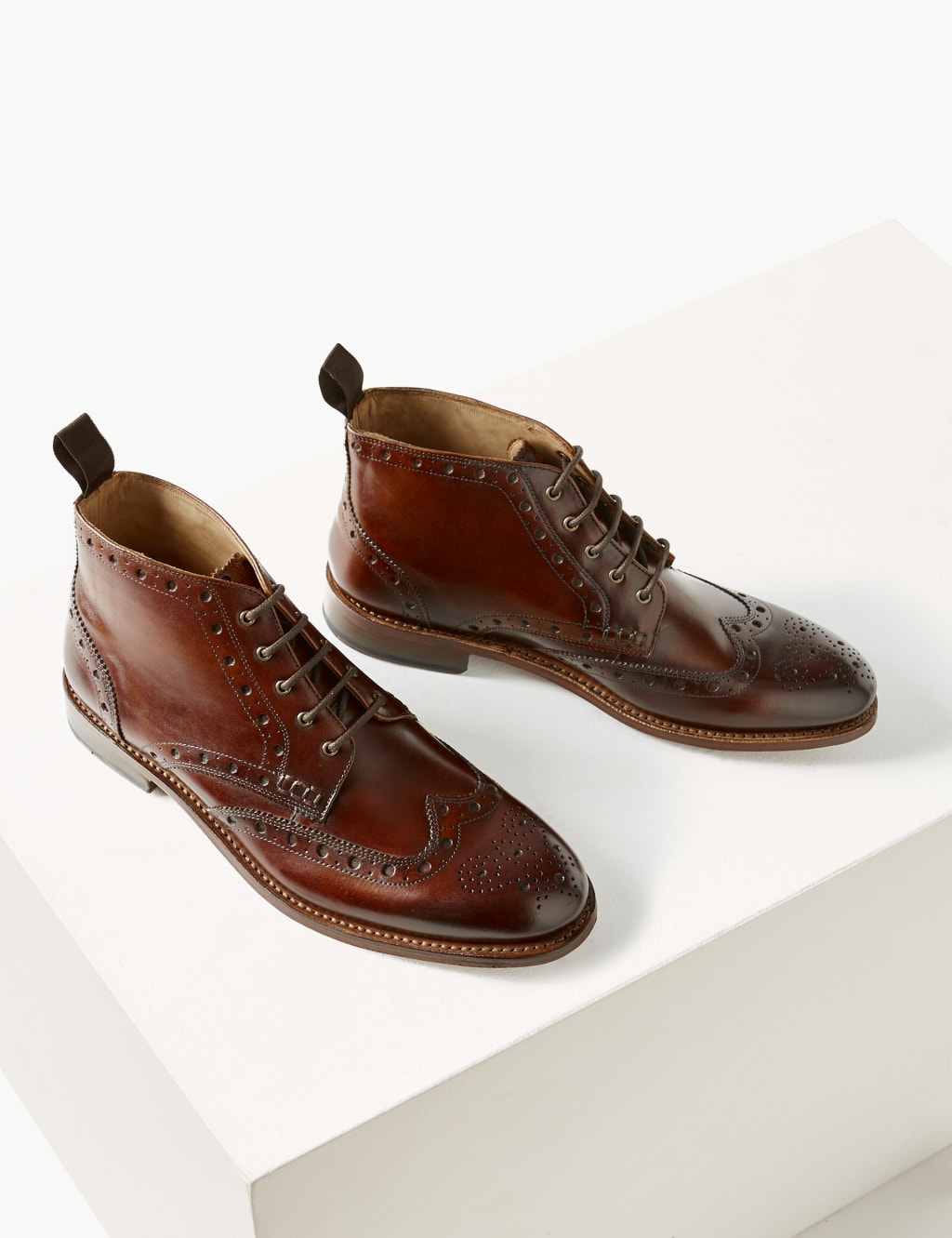 Leather Brogue Boots 3 of 6