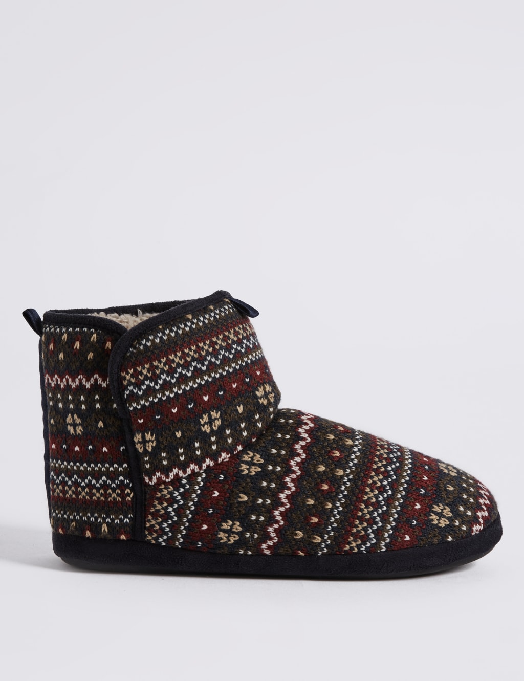 Fairisle Slipper Boots with Freshfeet™ 2 of 6