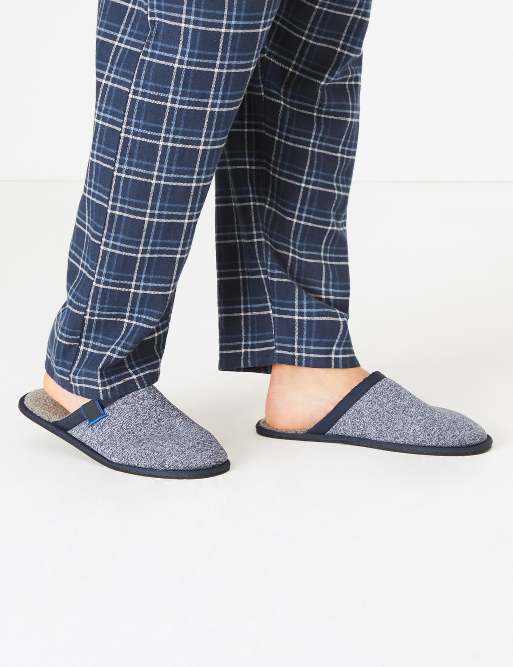 Fleece Lined Mule Slippers 1 of 5