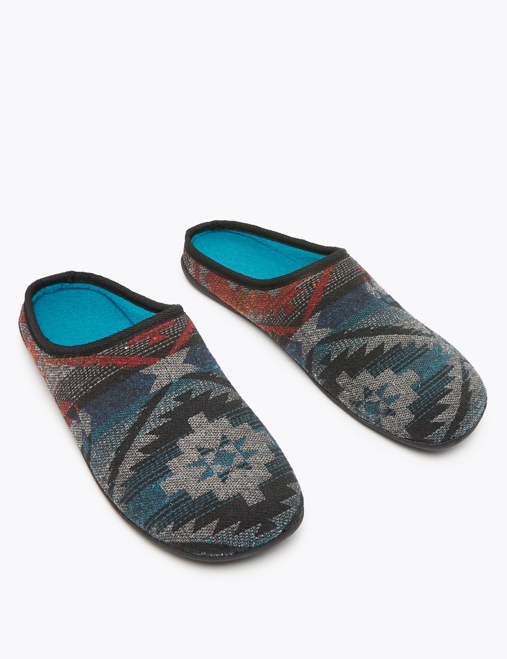 Aztec Pattern Mule Slippers 3 of 5