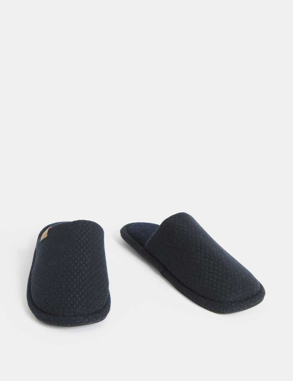 Textured Mule Slippers with Freshfeet™ 2 of 4