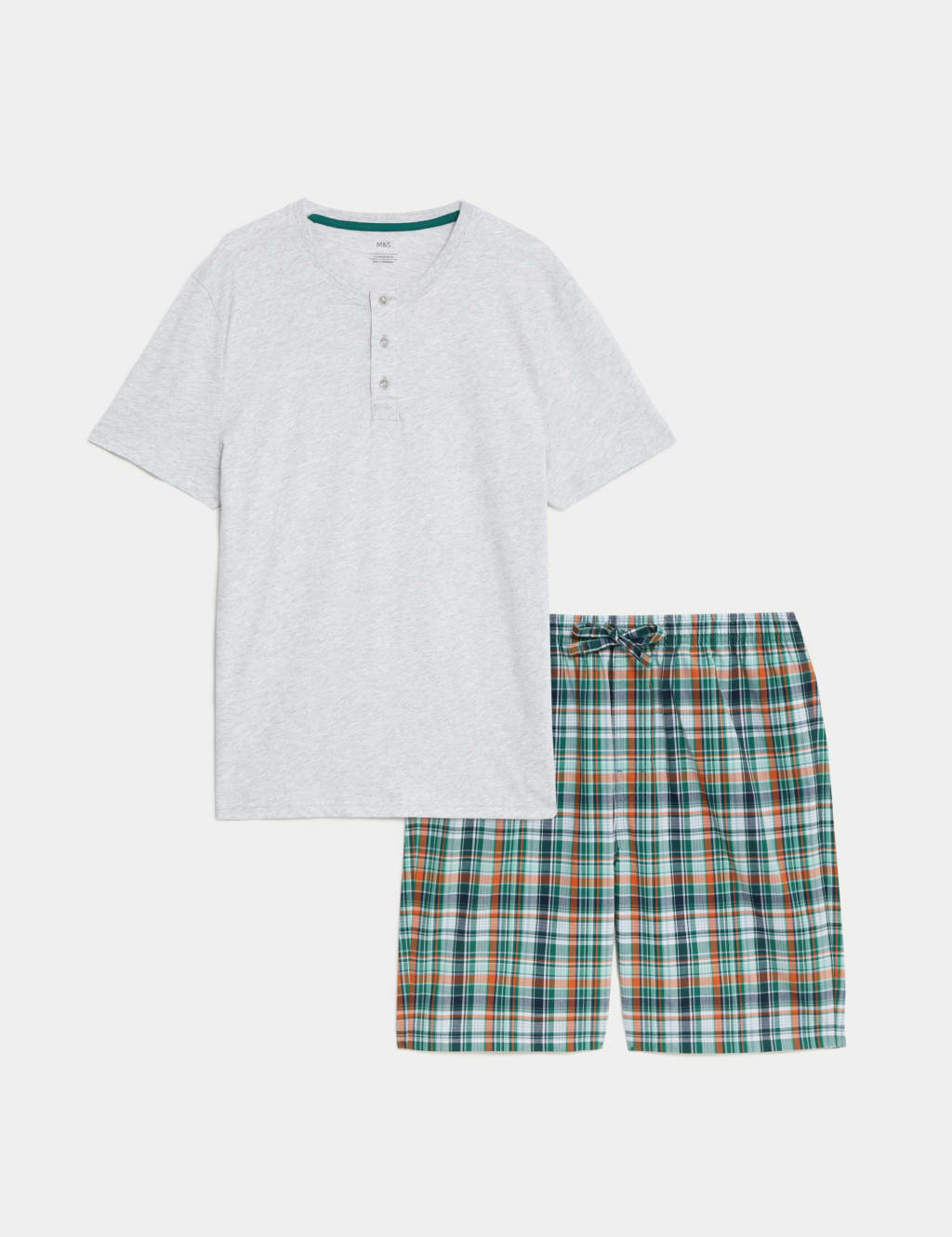 Pure Cotton Checked Pyjama Set M S Collection M S