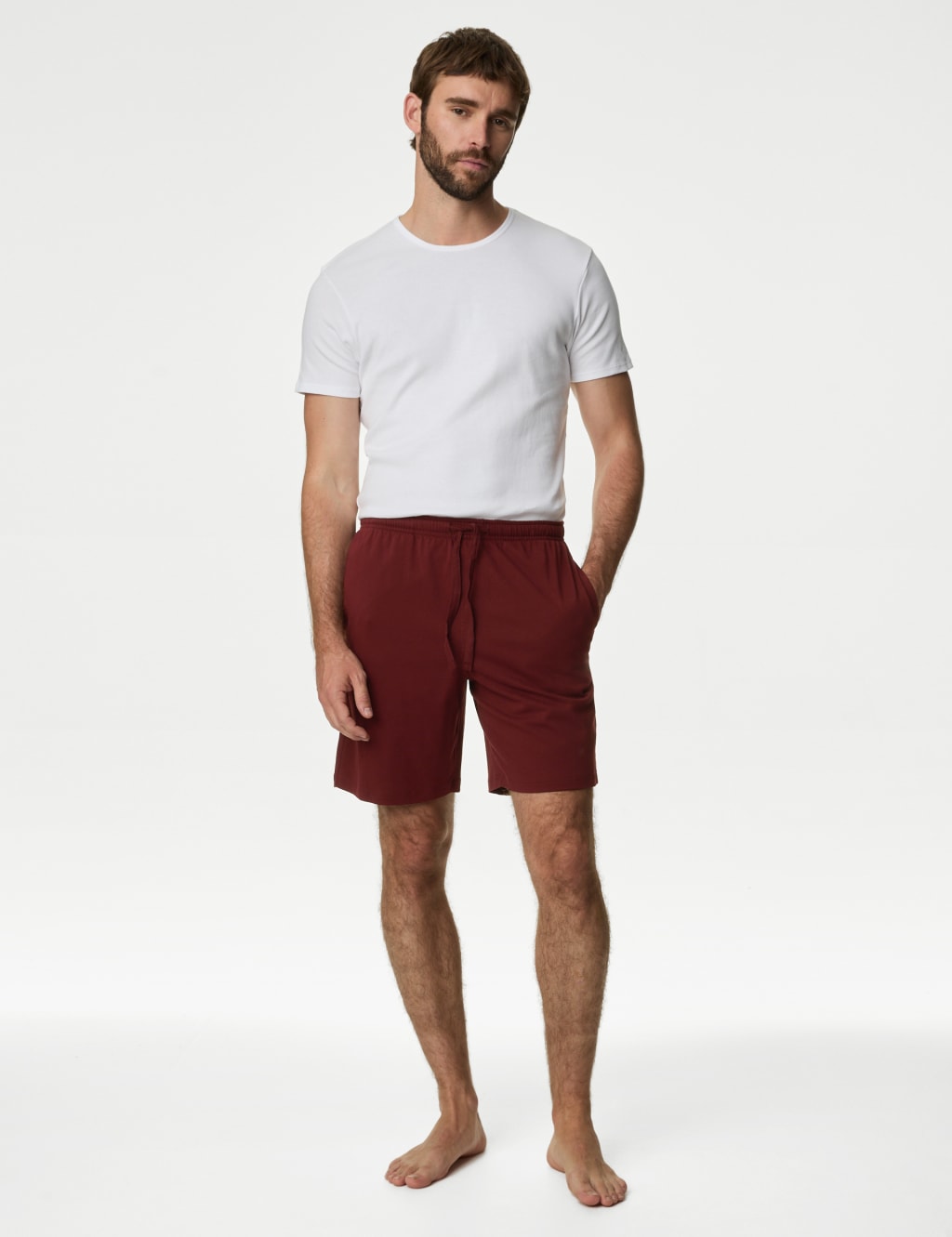 2pk Pure Cotton Jersey Pyjama Shorts M S Collection M S