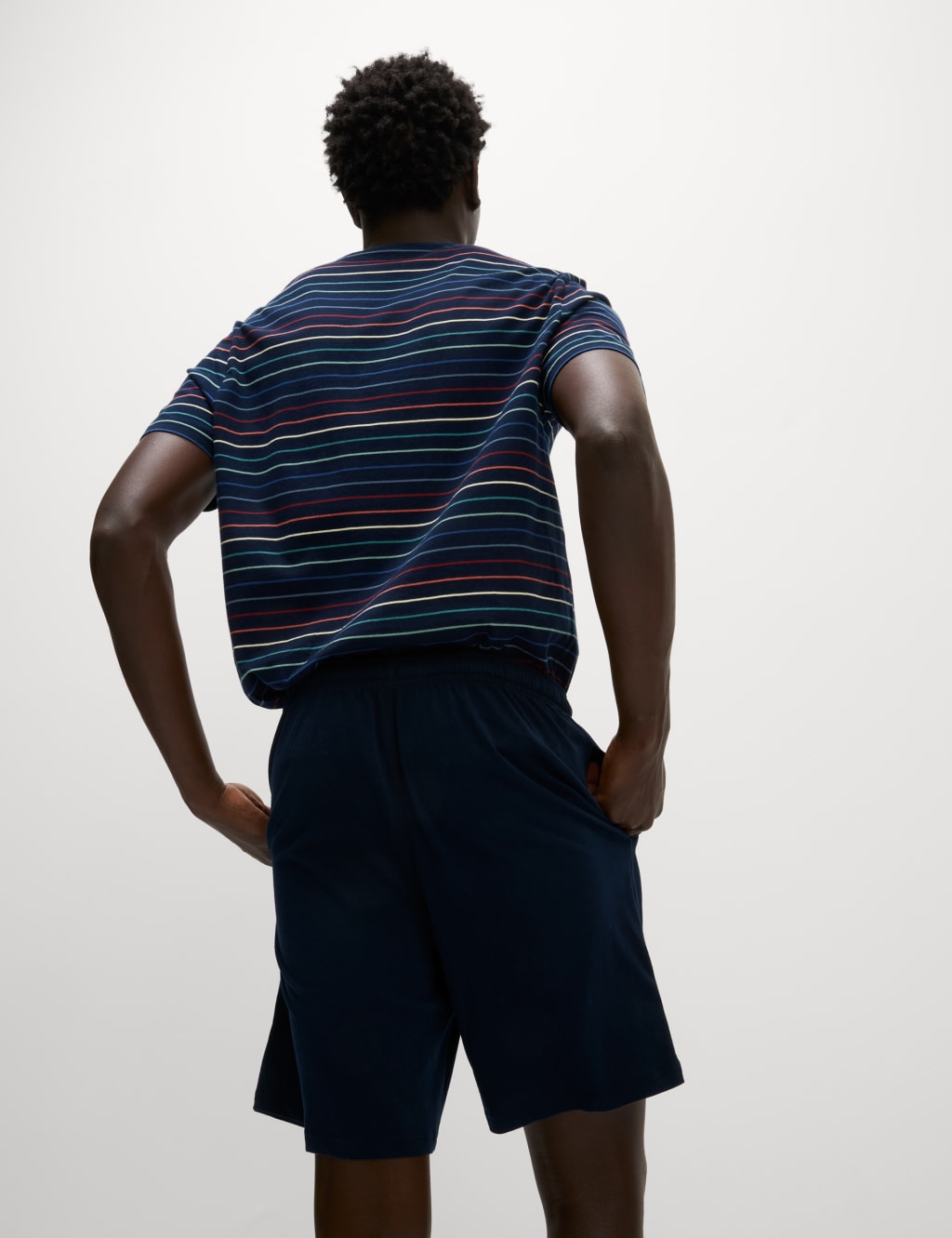 Pure Cotton Striped Pyjama Set 3 of 5